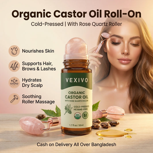 Vexivo | Cold Pressed Organic Castor Oil Roll-On