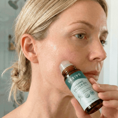 Vexivo | Cold Pressed Organic Castor Oil Roll-On in Amber Glass