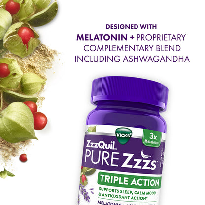 ZzzQuil PURE Zzzs Melatonin Gummies